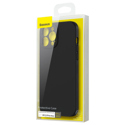 iPhone 13 Pro Max Case Liquid Silica – Schwarz Flexibler Schutz - MIZO.at