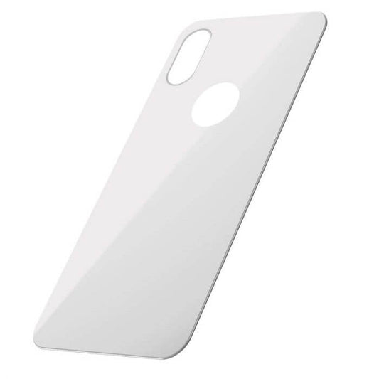 iPhone XS Max Rückseiten-Panzerglas 0,3 mm Weiß – Curved T-Glass Schutz - MIZO.at