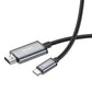 Hoco UA27 USB-C zu HDMI Kabel 4K 30Hz 2m Grau Metall - MIZO.at