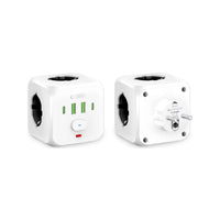 Tech-Protect PCL3X4 Power Socket | 3 Outlets, USB & Type-C, White - MIZO.at