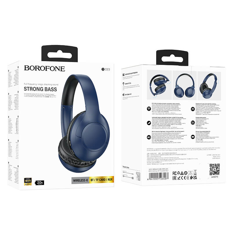 Glamor Bluetooth On-Ear Headphones BO23 | Blue - MIZO.at