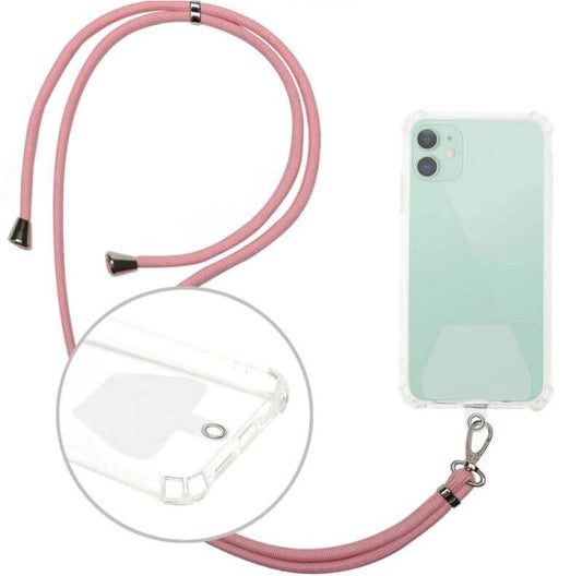 Universal Handy-Lanyard 150 cm Pink | Verstellbare Umhängekordel - MIZO.at