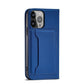 Samsung A54 Magnetic Flip Case Blau – Kartenfach Wallet Cover - MIZO.at