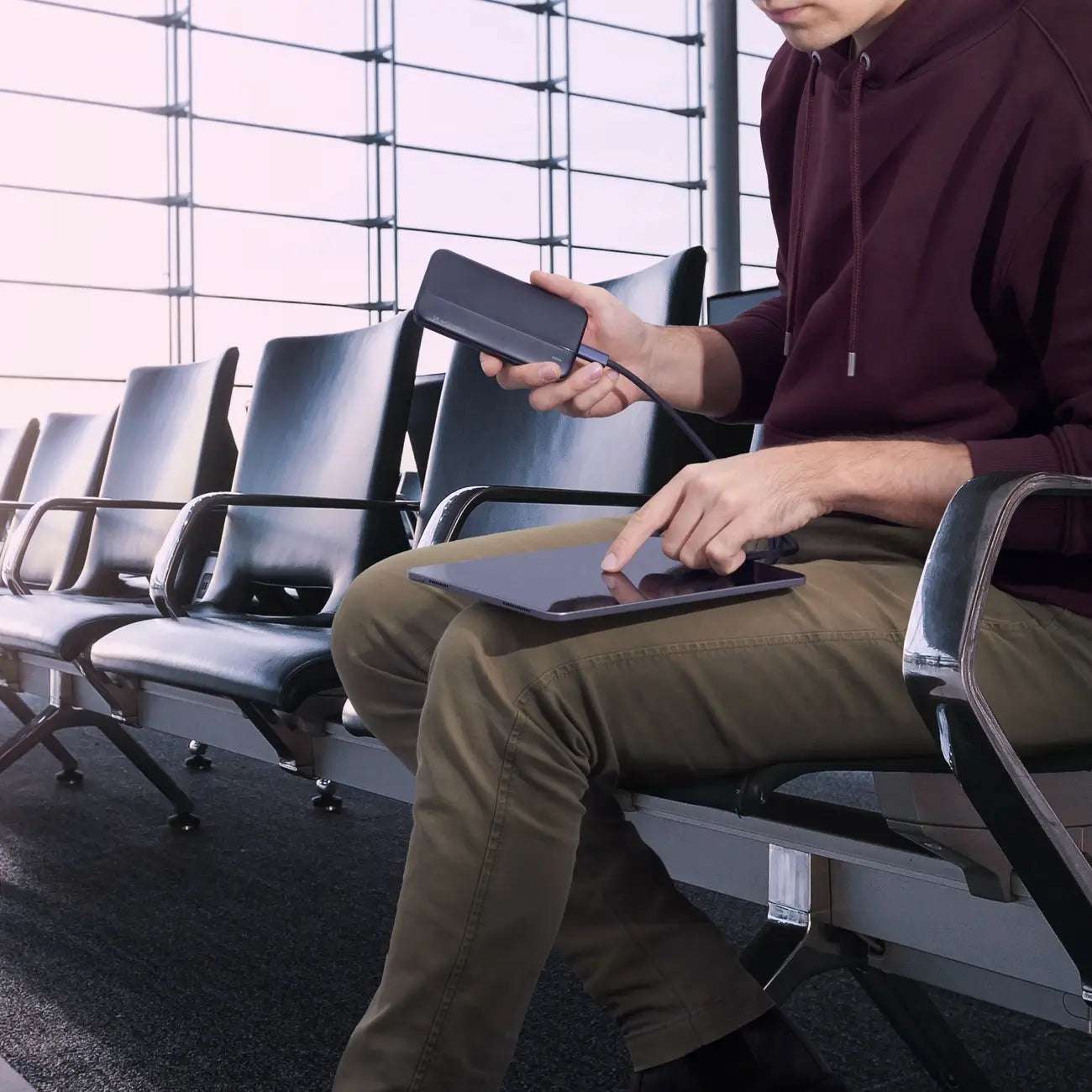 Wozinsky 10000mAh Powerbank Black | Dual USB Portable Charger