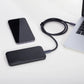 Wozinsky Powerbank 10.000 mAh Schwarz – Kompaktes Dual-USB-Ladegerät - MIZO.at