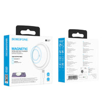 15W Magnetic Induction Charger | BQ27 Wireless Fast Charging Pad White - MIZO.at