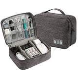 Elektronik Organizer Tasche Grau | 1-Slider Case für Kabel & Ladegeräte - MIZO.at