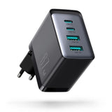 Joyroom GaN 67W Ladegerät (4 Ports: 2C+2A) inkl. USB-C Kabel (Schwarz) - MIZO.at