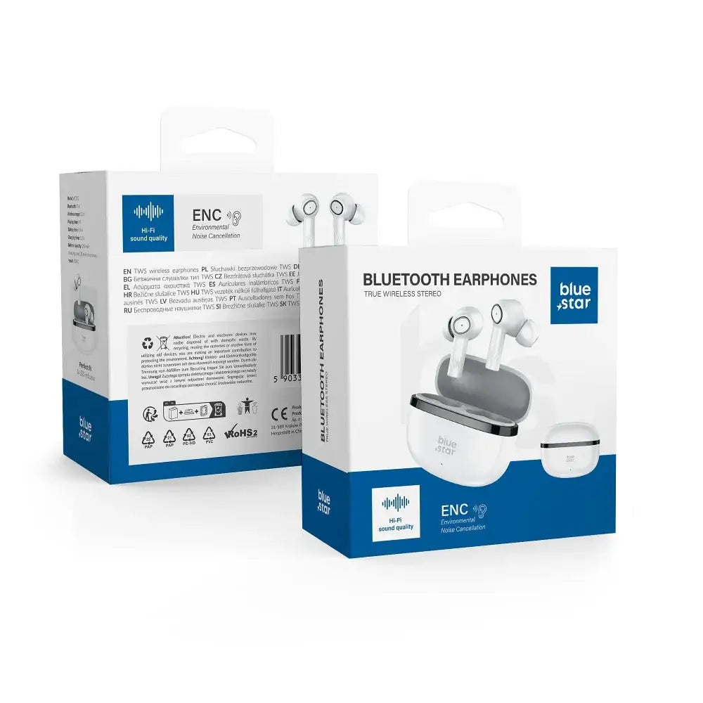 Blue Star AC20C TWS Wireless Earphones ENC Weiß - MIZO.at