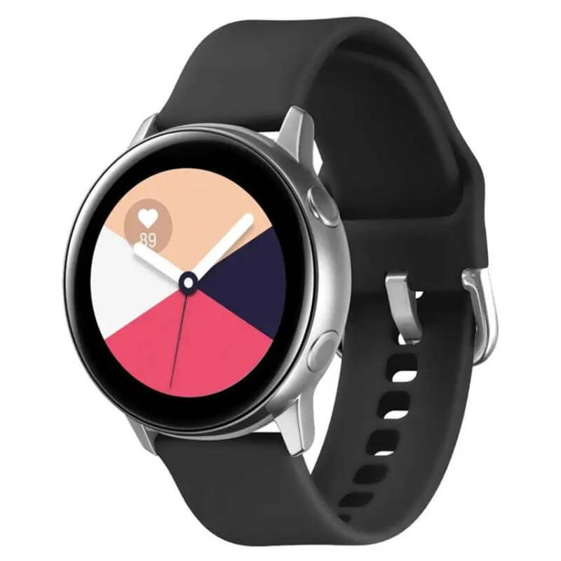 Universal 22mm Silicone Smartwatch Band | Black Strap - MIZO.at