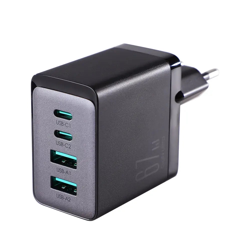 Joyroom GaN 67W 4-Port Charger + USB-C Cable | Black TCG02 - MIZO.at
