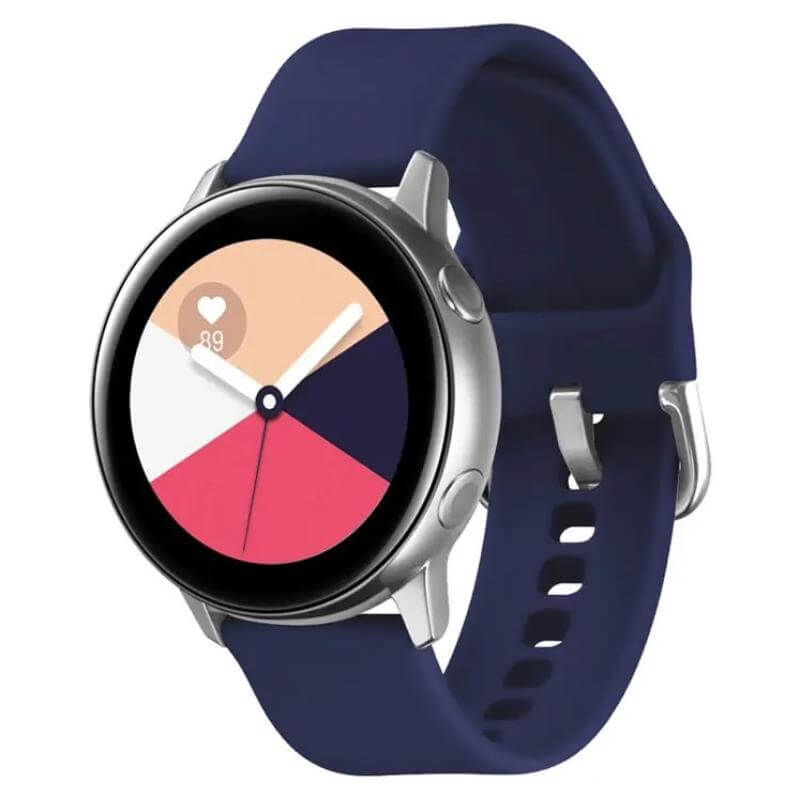 Universal 22mm Silicone Smartwatch Band | Navy Strap - MIZO.at
