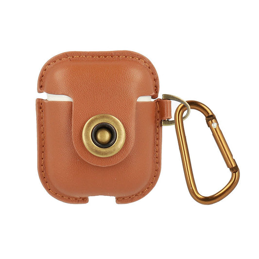 Leather Case für AirPods | Echtleder, Hellbraun, Schutz-Case - MIZO.at