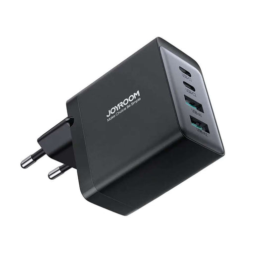 Joyroom GaN 67W Ladegerät (4 Ports: 2C+2A) inkl. USB-C Kabel (Schwarz) - MIZO.at