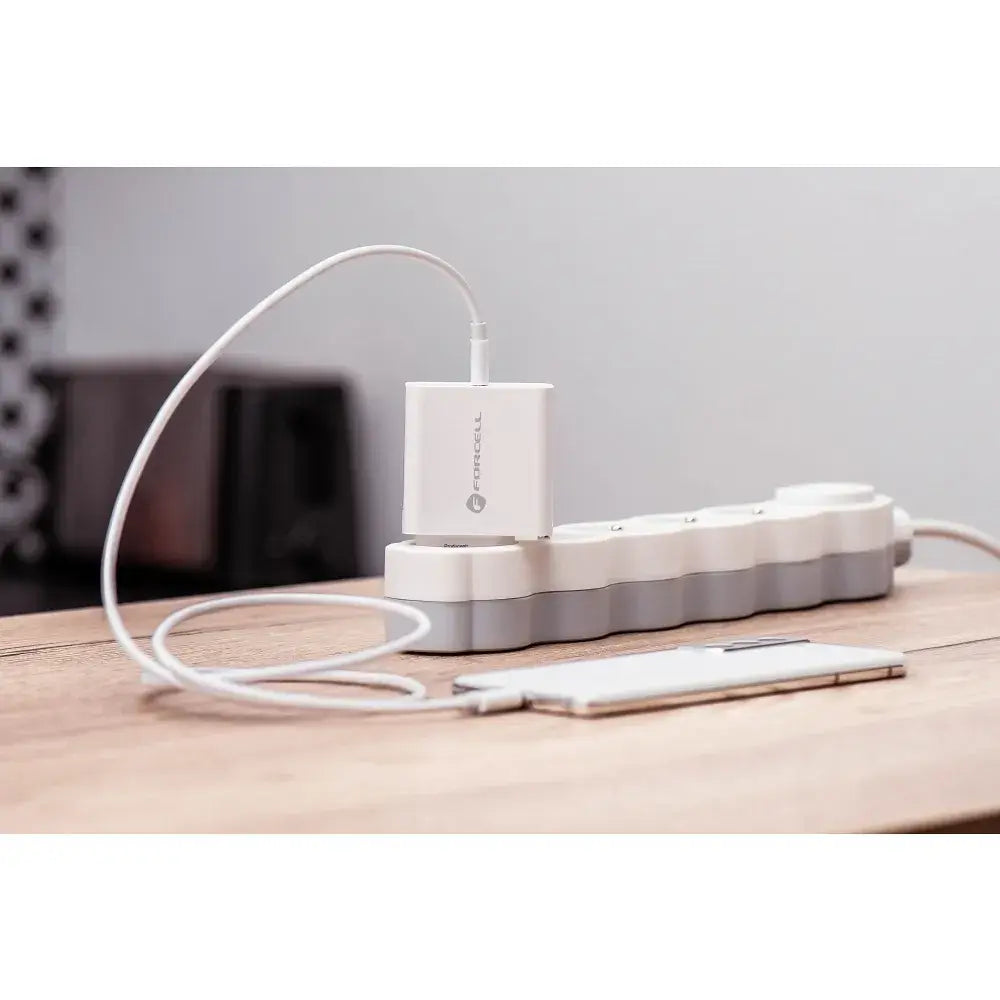 FORCELL F‑ENERGY TFK‑TC‑45WPD 45 W Travel Charger – White - MIZO.at