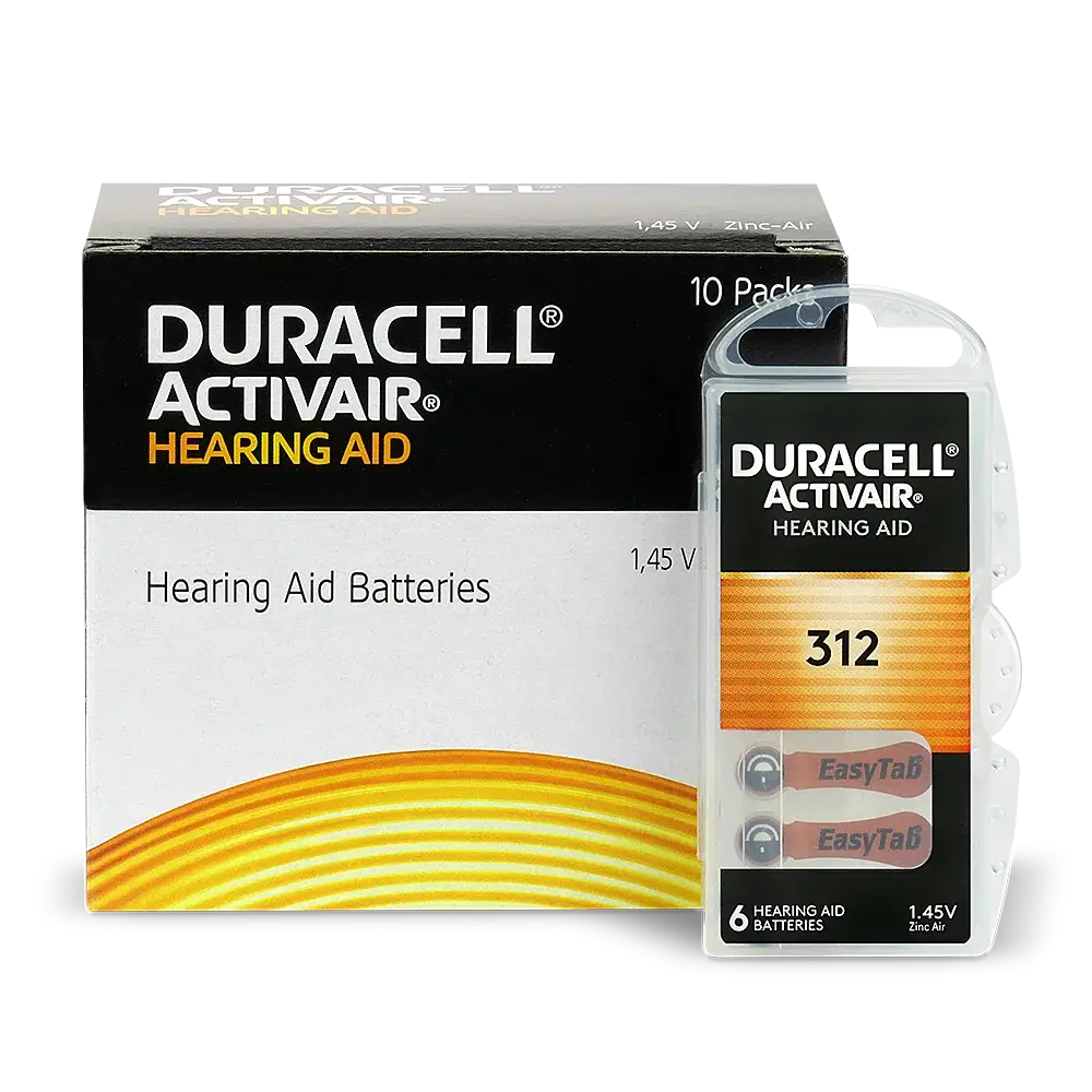 Duracell ActivAir 312 Batteries 6er Pack Made in Germany - MIZO.at