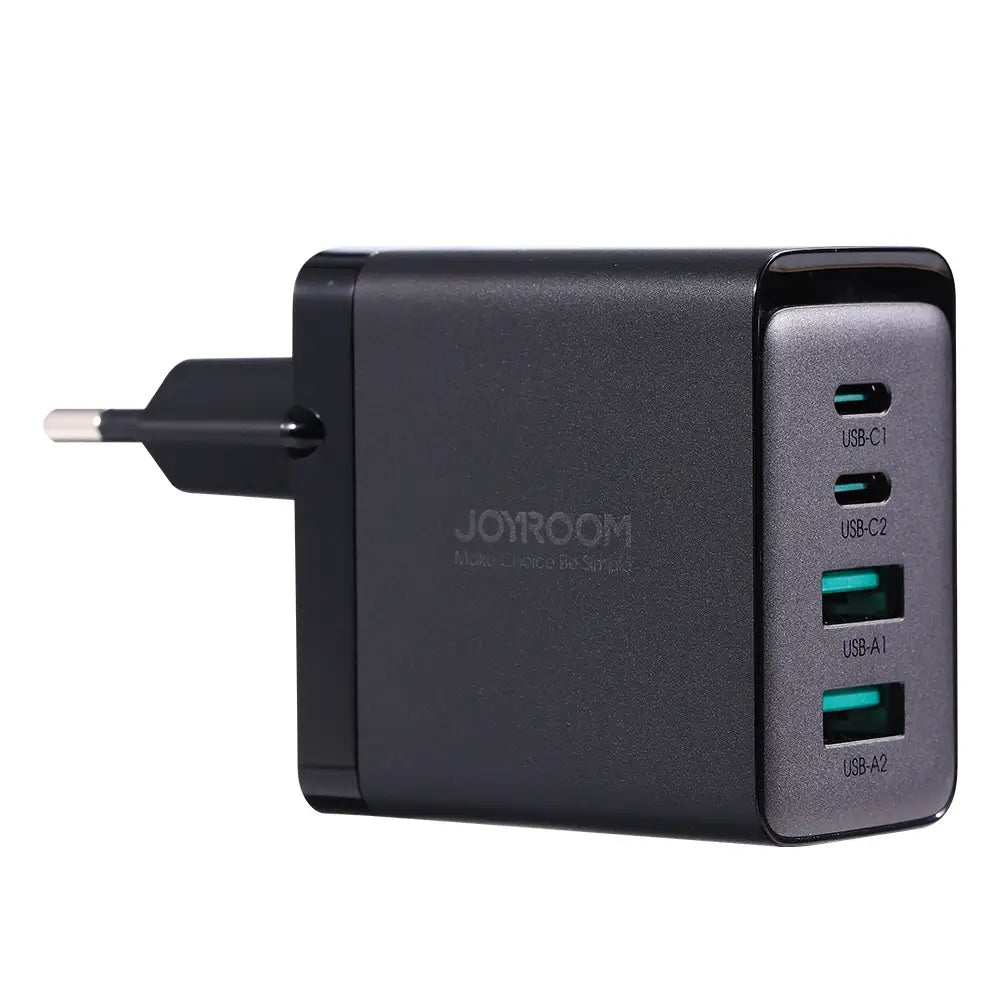 Joyroom GaN 67W 4-Port Charger + USB-C Cable | Black TCG02 - MIZO.at
