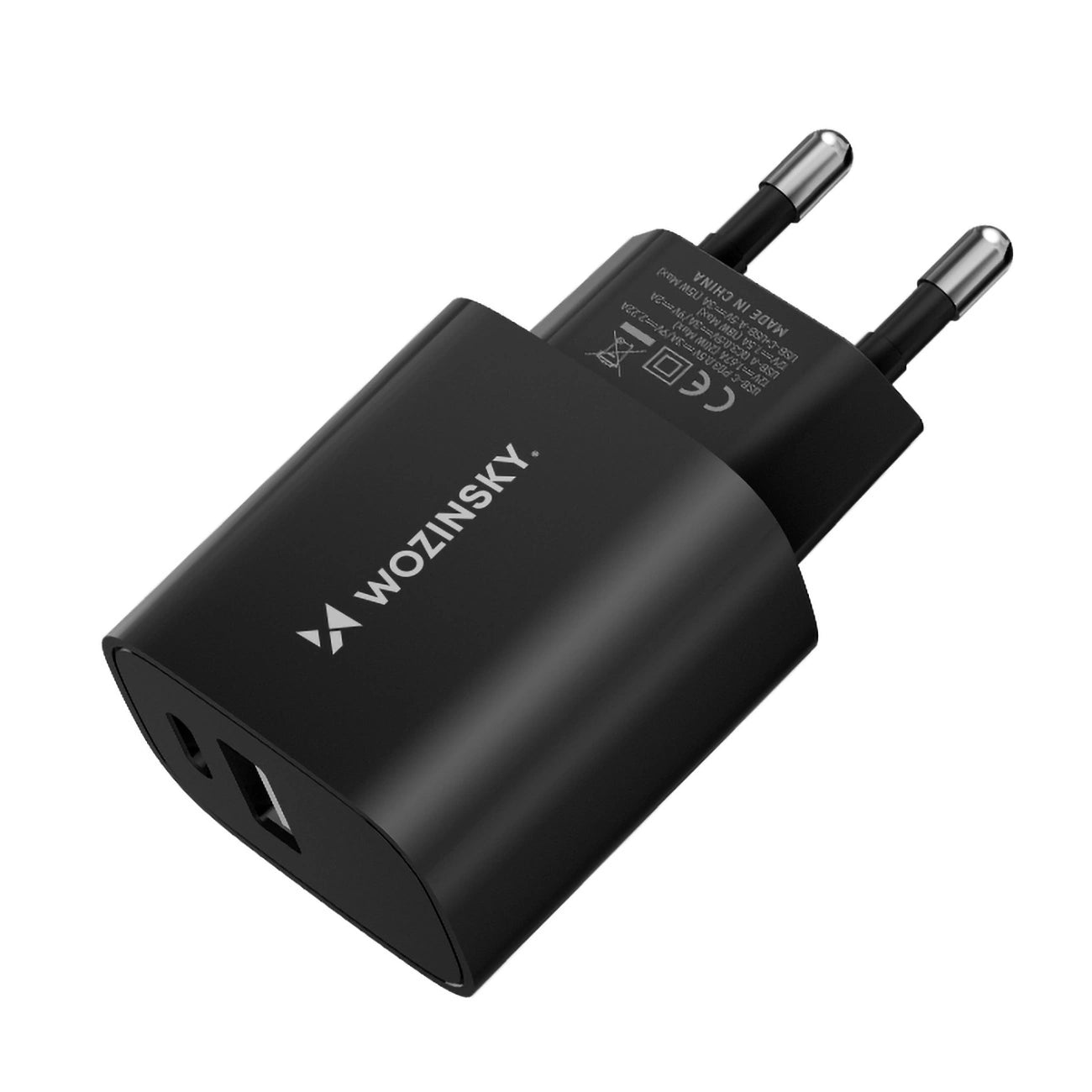 Wozinsky 20W USB-A USB-C Wall Charger | Dual Ports, Fast Charging - MIZO.at