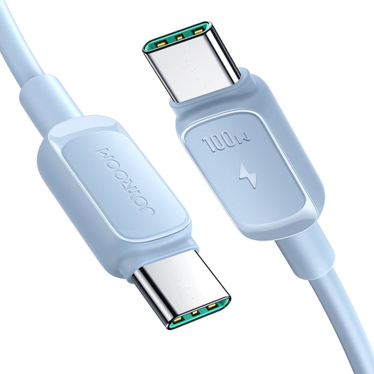 Joyroom USB-C auf USB-C Kabel – 100W Schnellladung 1,2m Blau - MIZO.at