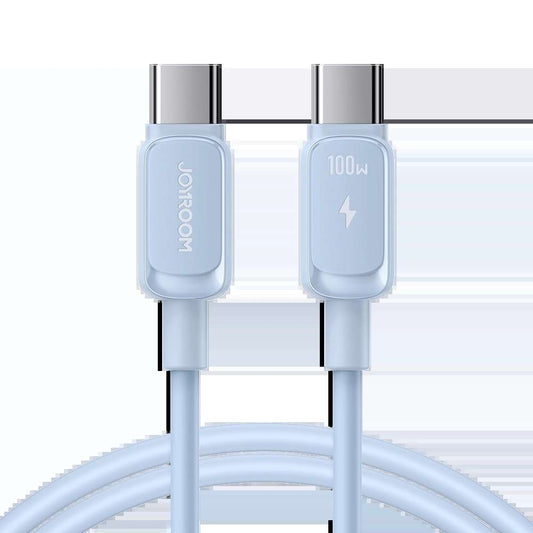Joyroom USB-C auf USB-C Kabel – 100W Schnellladung 1,2m Blau - MIZO.at