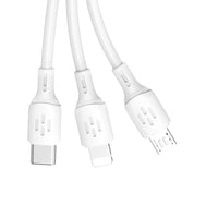 Dudao 3in1 Universal USB Cable | USB-C, Micro USB, Lightning - 6A - MIZO.at