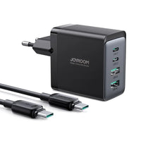 Joyroom GaN 67W 4-Port Charger + USB-C Cable | Black TCG02 - MIZO.at