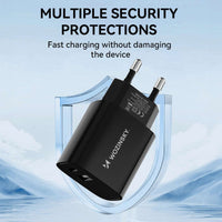 Wozinsky 20W USB-A USB-C Wall Charger | Dual Ports, Fast Charging - MIZO.at