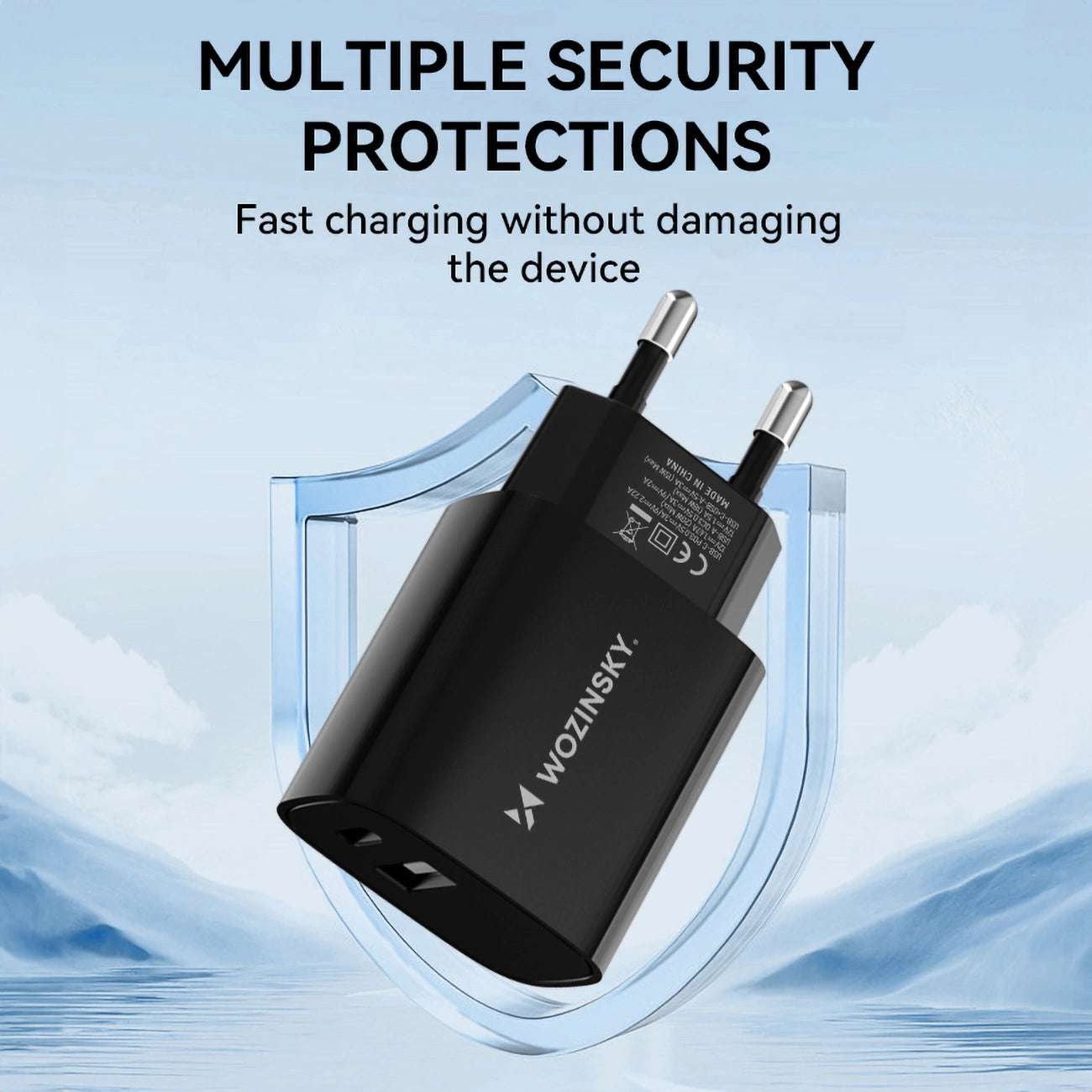 Wozinsky 20W USB-A USB-C Wall Charger | Dual Ports, Fast Charging - MIZO.at