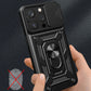 iPhone 15 Pro Schutzhülle – Hybrid Armor CamShield Case Schwarz mit Kameraschutz - MIZO.at