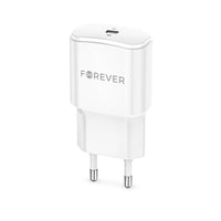 Forever TC-01-20C USB-C Charger | 20W PD Fast Charge White - MIZO.at