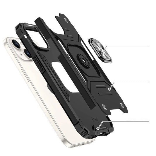 iPhone 15 Pro Schutzhülle – Wozinsky Ring Armor Case Schwarz - MIZO.at