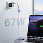 Joyroom GaN 67W Ladegerät (4 Ports: 2C+2A) inkl. USB-C Kabel (Schwarz) - MIZO.at