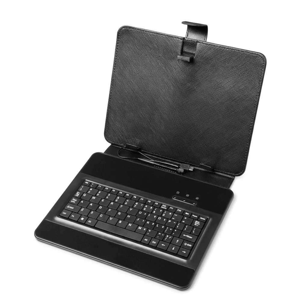 Tablet Hülle 9,7 Zoll mit Tastatur Micro USB Universal - MIZO.at