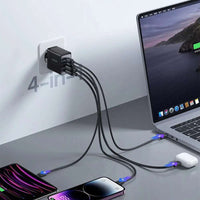 Joyroom GaN 67W 4-Port Charger + USB-C Cable | Black TCG02