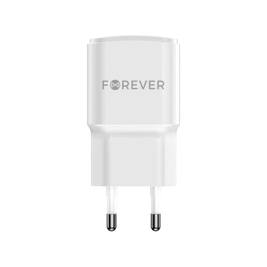 Forever TC-01-20C: 20W USB-C PD Schnelllader für iPhone/Samsung, Weiß - MIZO.at