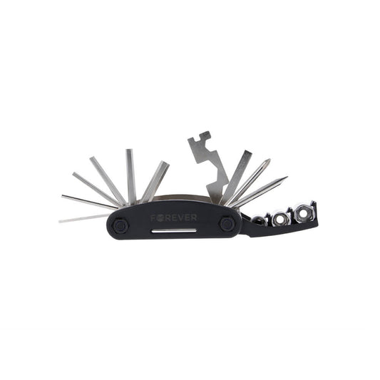 Forever MT-16: 16-in-1 Bike Multitool für Fahrrad-Reparatur, Schwarz - MIZO.at
