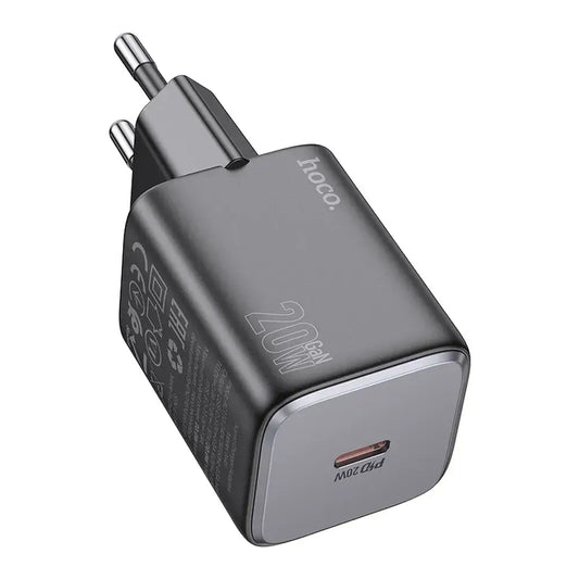 Hoco USB-C QC PD 20W N40 Schnellladegerät Schwarz - MIZO.at
