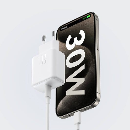 Joyroom JR-TCF24 30W USB-C PD Schnellladegerät QC SFC Weiß - MIZO.at