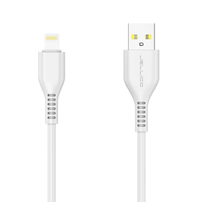 3.1A Lightning Charging Cable 1m - Jellico KDS-30 (White) - MIZO.at