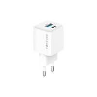 Forever TC-08 GaN Charger | 30W PD QC USB-C + USB-A White - MIZO.at
