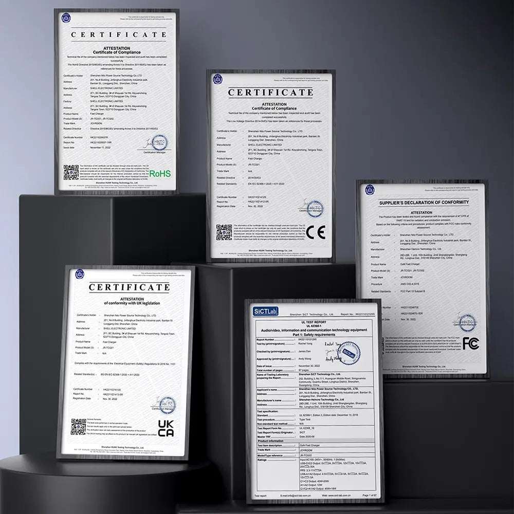 Joyroom GaN 67W 4-Port Charger + USB-C Cable | Black TCG02