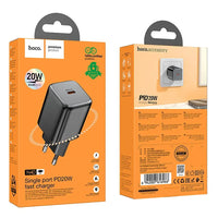 Hoco USB-C QC PD 20W N40 Schnellladegerät Schwarz - MIZO.at