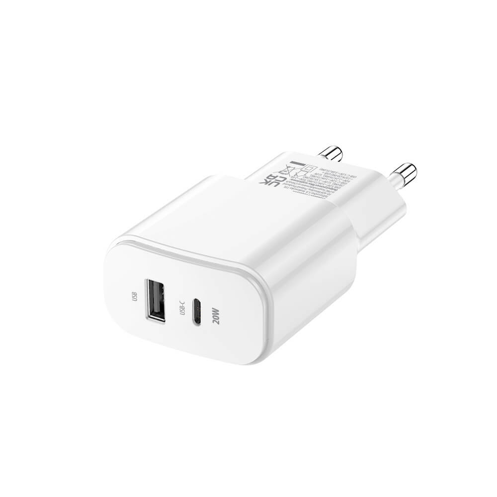 Forever TC-01 Wall Charger | 20W USB & USB-C White - MIZO.at