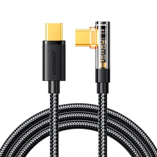 Joyroom S-CC100A6 Gaming USB-C Kabel 100W (90° Stecker) 1.2m Schwarz - MIZO.at