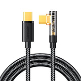 Joyroom S-CC100A6 Gaming USB-C Kabel 100W (90° Stecker) 1.2m Schwarz - MIZO.at