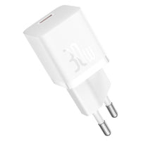 Baseus GaN5 30W USB-C Mini Schnellladegerät Weiß - MIZO.at