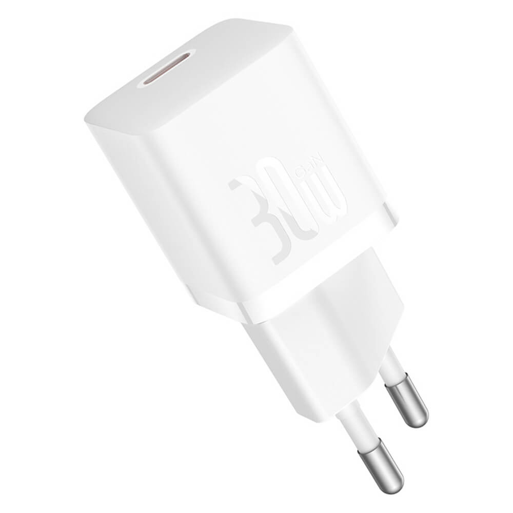 Baseus GaN5 30W USB-C Mini Schnellladegerät Weiß - MIZO.at