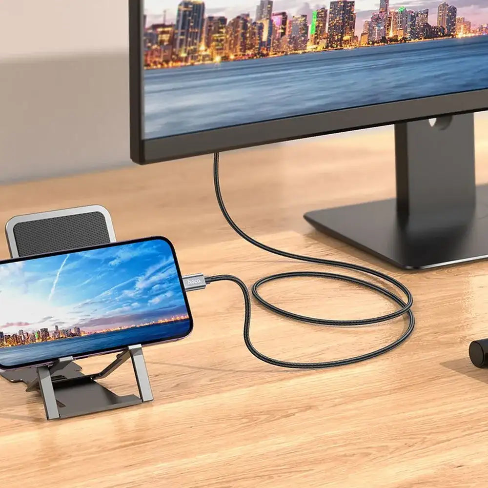 Lightning auf HDMI Kabel 2m 1080p iPhone TV Adapter Hoco UA27 - MIZO.at