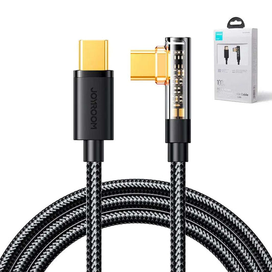 Joyroom S-CC100A6 Gaming USB-C Kabel 100W (90° Stecker) 1.2m Schwarz - MIZO.at