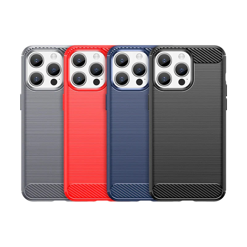 iPhone 15 Pro Carbon Case | Blue, Slim & Durable Protection - MIZO.at